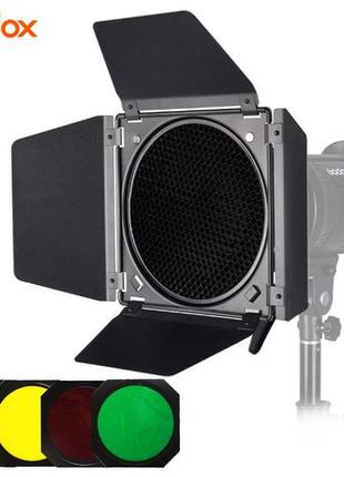 Шторки студийные для вспышек Godox DB04 Соты, фильтры 4 шт. (Н...