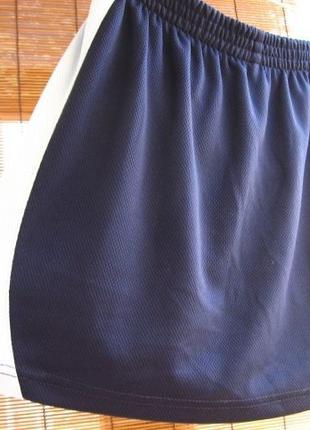 Юбка шорты спортивная теннисная 10 12 м л, синяя с голубым, торг