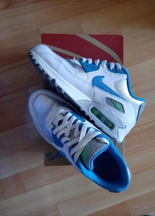 Nike air max 90 ltr white/silver/blue