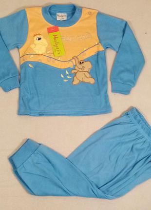 Детская трикотажная пижама, піжама р. 74-80, пижама для мальчика