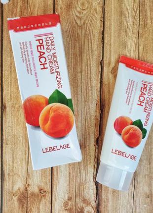 Lebelage 🍑увлажняющий крем для рук с экстрактом персика