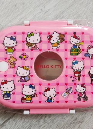 Ланч-бокс для обедов Hello Kitty Хелло Китти с ложечкой 700 мл...