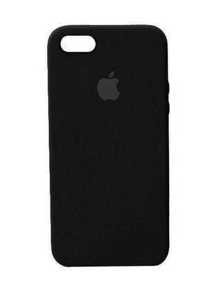 Чехол-бампер silicone case original для iphone 5/5s/se черного...