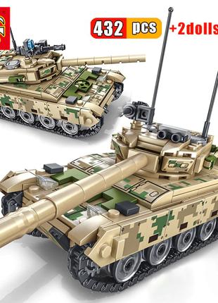 Конструктор лего танк/военная техника/432 детали