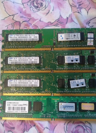 Оперативная память Samsung DDR 2 512 mb