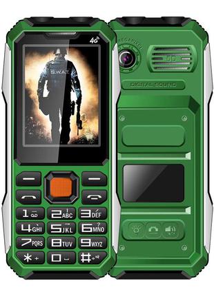 Кнопковий мобільний телефон H-Mobile A6 green 2 сім потужна ба...