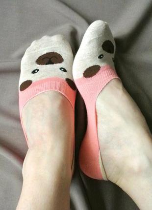Жіночі бавовняні супер короткі шкарпетки, следка.