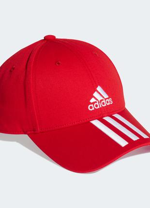 Бейсболка кепка adidas 3 Stripes Cap Red Оригинал мужская Красный