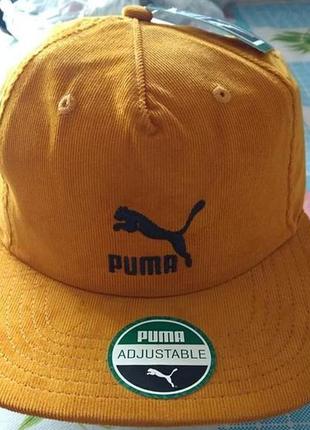 Ретро бейсболка кепка мужская puma archive downtown flatbrim