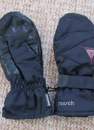Reusch утепленные перчатки варежки + кожа оригинал сост. новых