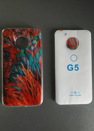 Чехол силиконовый на Motorola Moto G5 с рисунком