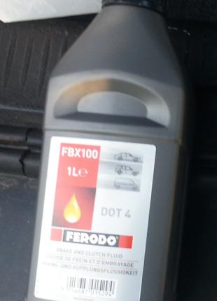 Тормозная жидкость Ferodo FBX100A DOT 4 (1 литр)