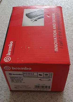 Тормозные колодки задние Brembo P54034 Lancer IX/X, Outlander