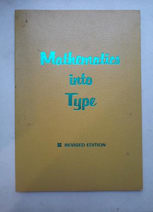 Ellen Swanson "Mathematics into type"