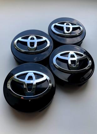 Ковпачки в Диски Тойота Toyota 62мм чорні