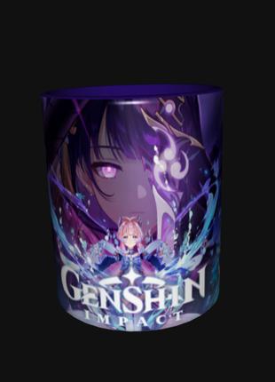 Кружка Чашка Аниме Геншин Genshin Impact Баал Сёгун Райдэн