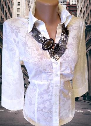 Белая блуза s.oliver хлопок-60%  индонезия.