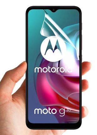 Полиуретановая противоударная пленка USA для Motorola G30 / mo...