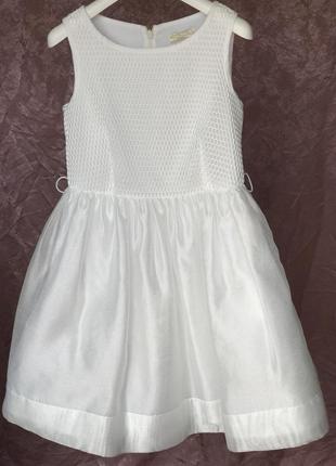 White праздничное нарядное платье с сеткой monnalisa италия ор...