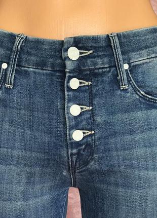 Люксовые на пуговицах тянущиеся джинсы mother оригинал сша