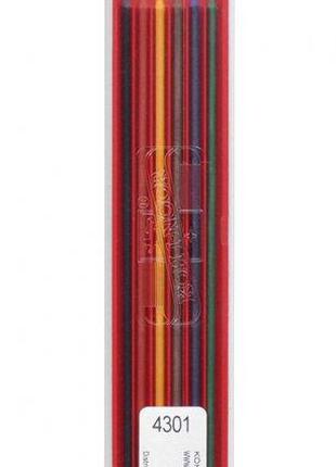 Грифелі для цангового олівця 2 мм 6 кольорів (6 штук) Koh-i-no...