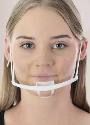 Многоразовая прозрачная пластиковая маска для лица