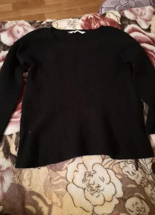 Чёрный свитер, кофта фирмы seed, джемпер