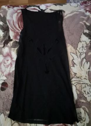 Черное платье, сарафан фирмы topshop, туника