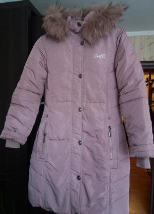 Зимнее пальто для девочки 152р