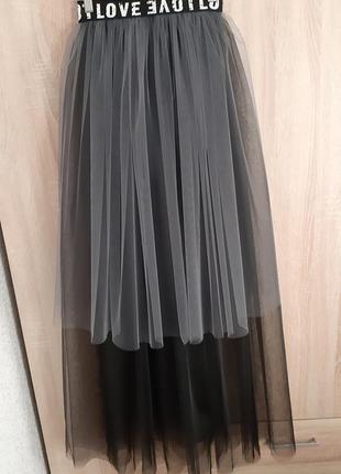 Модная фатиновая юбка