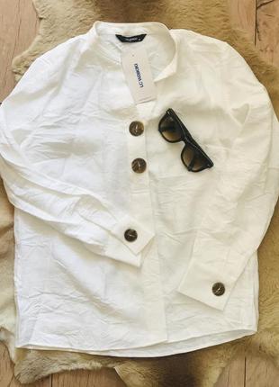 Новая белая рубашка тренд свободного кроя lc waikiki