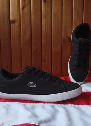 Lacoste мужские черные кеды
