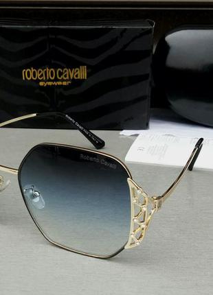 Roberto cavalli очки женские солнцезащитные синий градиент в з...