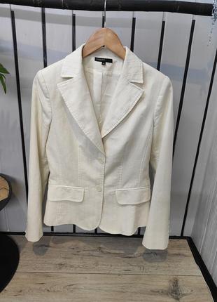 Пиджак белый классический жакет женский пиджак