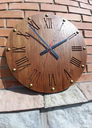 Часы из натурального дерева "Ретро стиль 9"