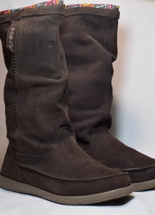 Crocs suede boots hotsell