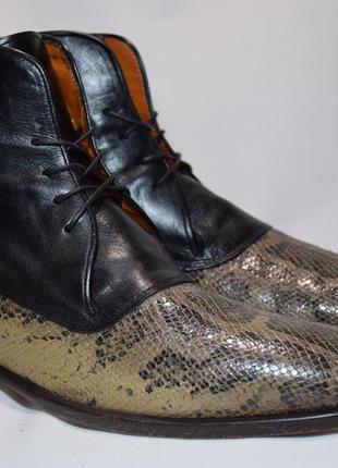 Ботинки etro milano мужские кожаные. питон. италия. оригинал. ...