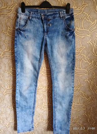 (183) отличные модненькие зауженные джинсы blue  monkey / разм...