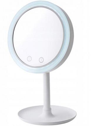 Настольное зеркало W8 с LED подсветкой (White) | Круглое зерка...