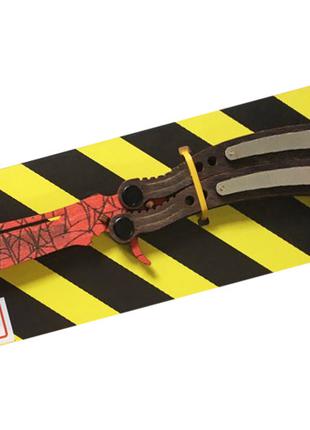 Деревянный нож Бабочка паутина из игры Counter Strike