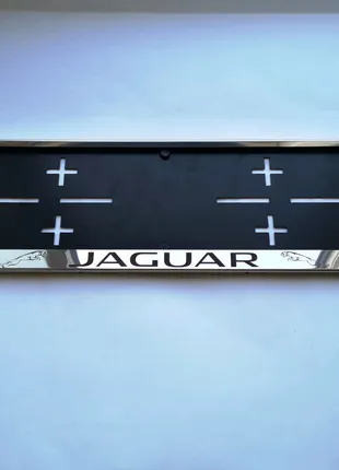 Рамка для номера Jaguar. Номерная рамка, подномерник.