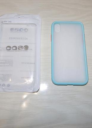 Чехол накладка goospery case для iphone xr матовый с цветными ...