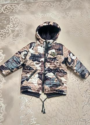 Детская зимняя куртка, зимова куртка парка 5-6 років