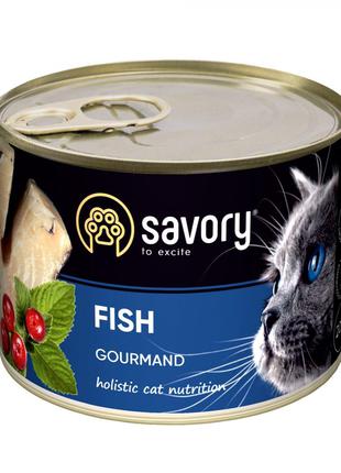 Консервы для котов Savory с рыбой 200г