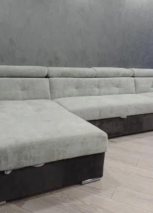 Шкіряний куточок від виробника ,кутовий розкладний диван Bianco