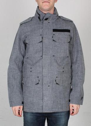 Nike nsw wool m-65
obsidian heather/black куртка ветровка найк s