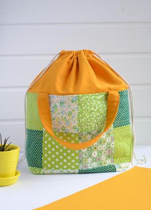 Проектная сумка, сумка для вязания.