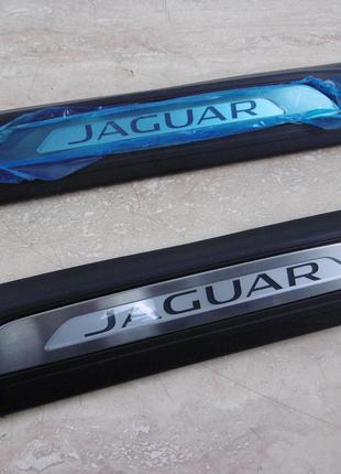 Декоративные накладки на пороги Jaguar XE Новые Оригинальные