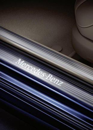 Пороги с подсветкой Mercedes-Benz S-Class W221 Оригинал