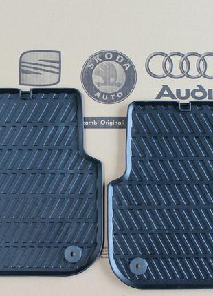 Коврики в салон Audi A6 (C6) резиновые задние черные 2004-2006...